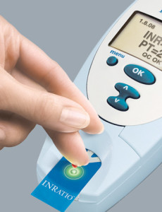 The Alere INRatio measures INR levels for those taking warfarin.